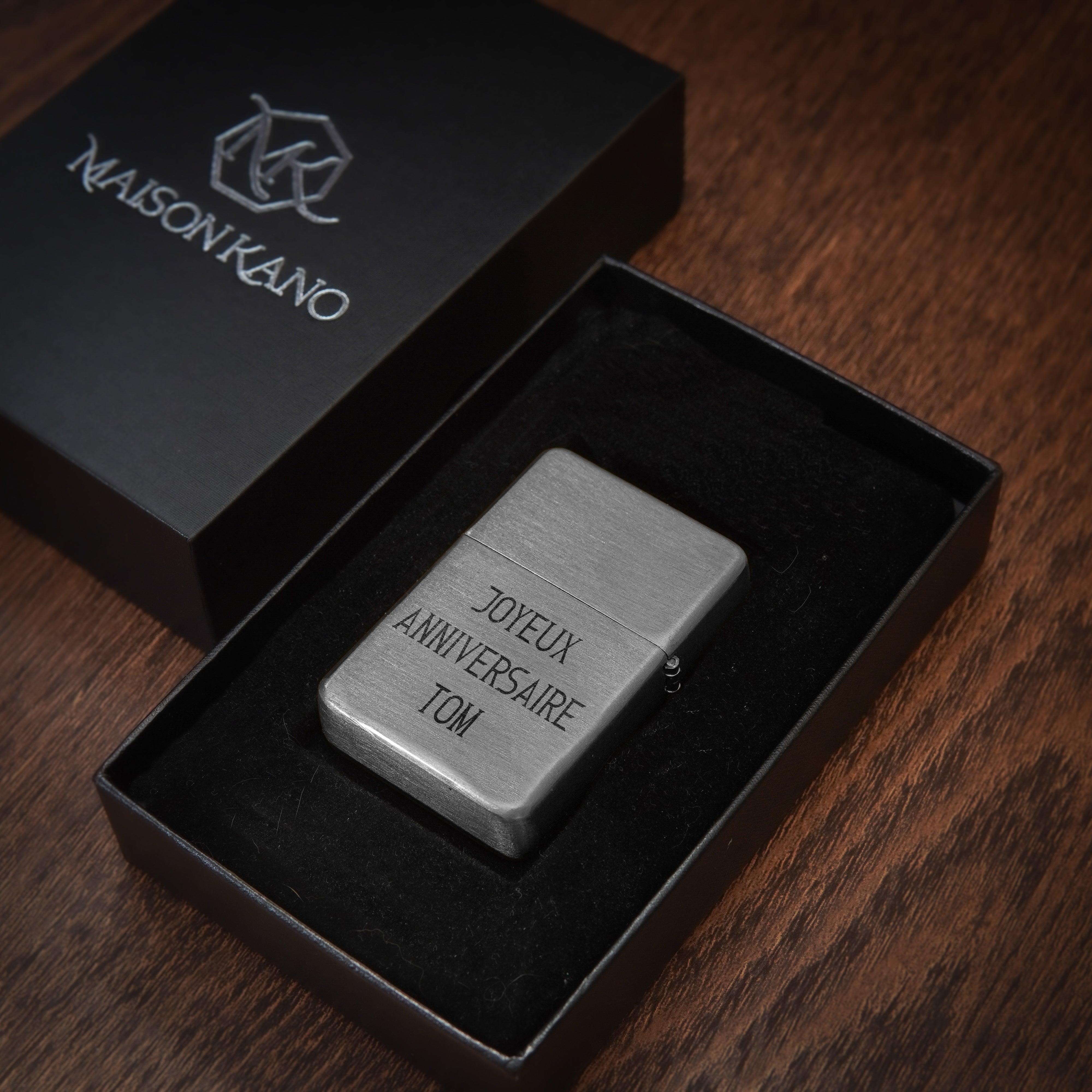 Briquet personnalisé anniversaire cadeau