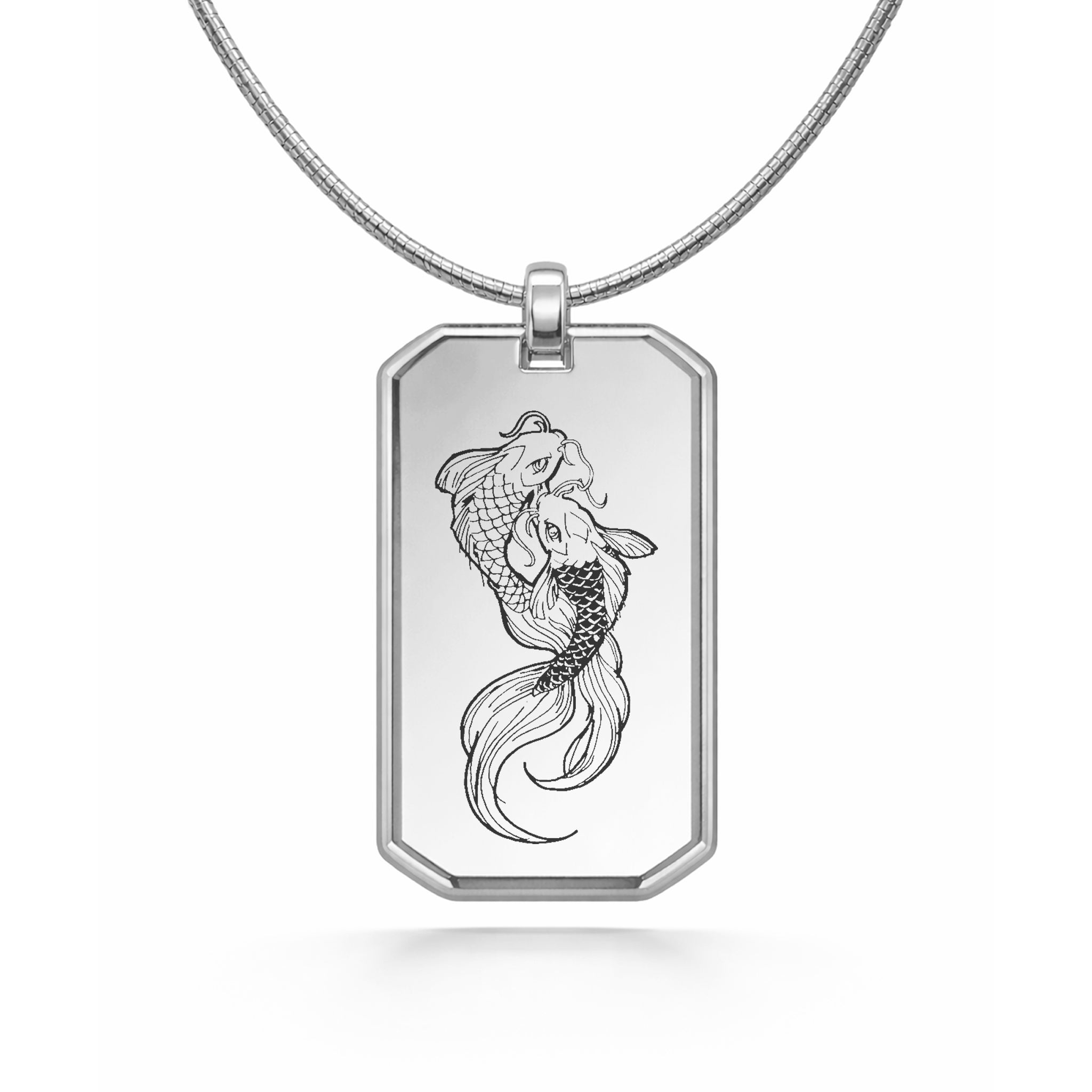 Collier avec pendentif Carpes Koï