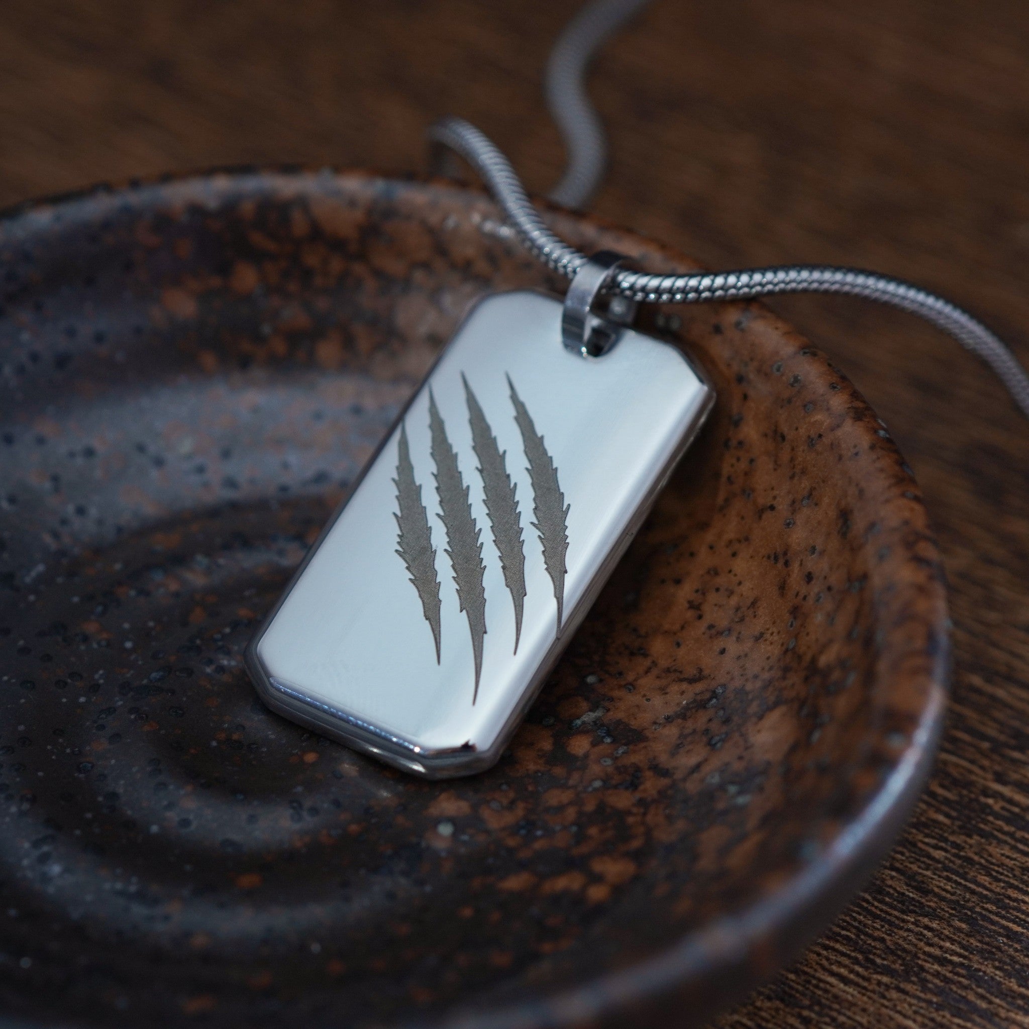 Collier avec pendentif Griffure de Tigre