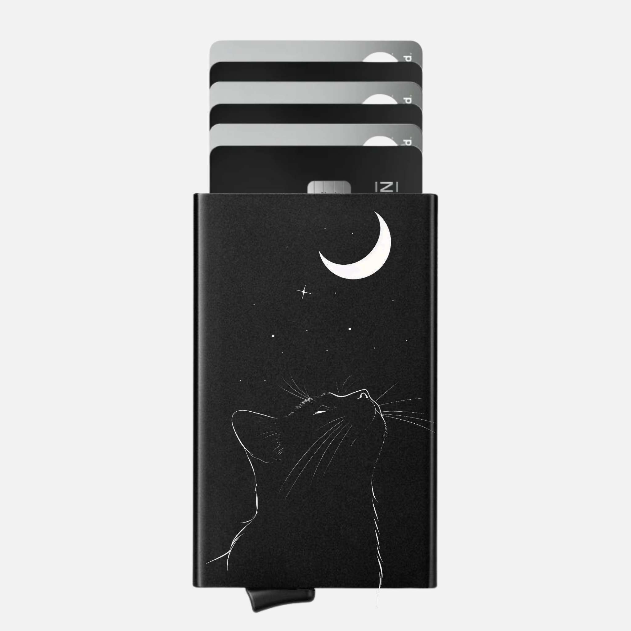 Porte-cartes Chat Lune