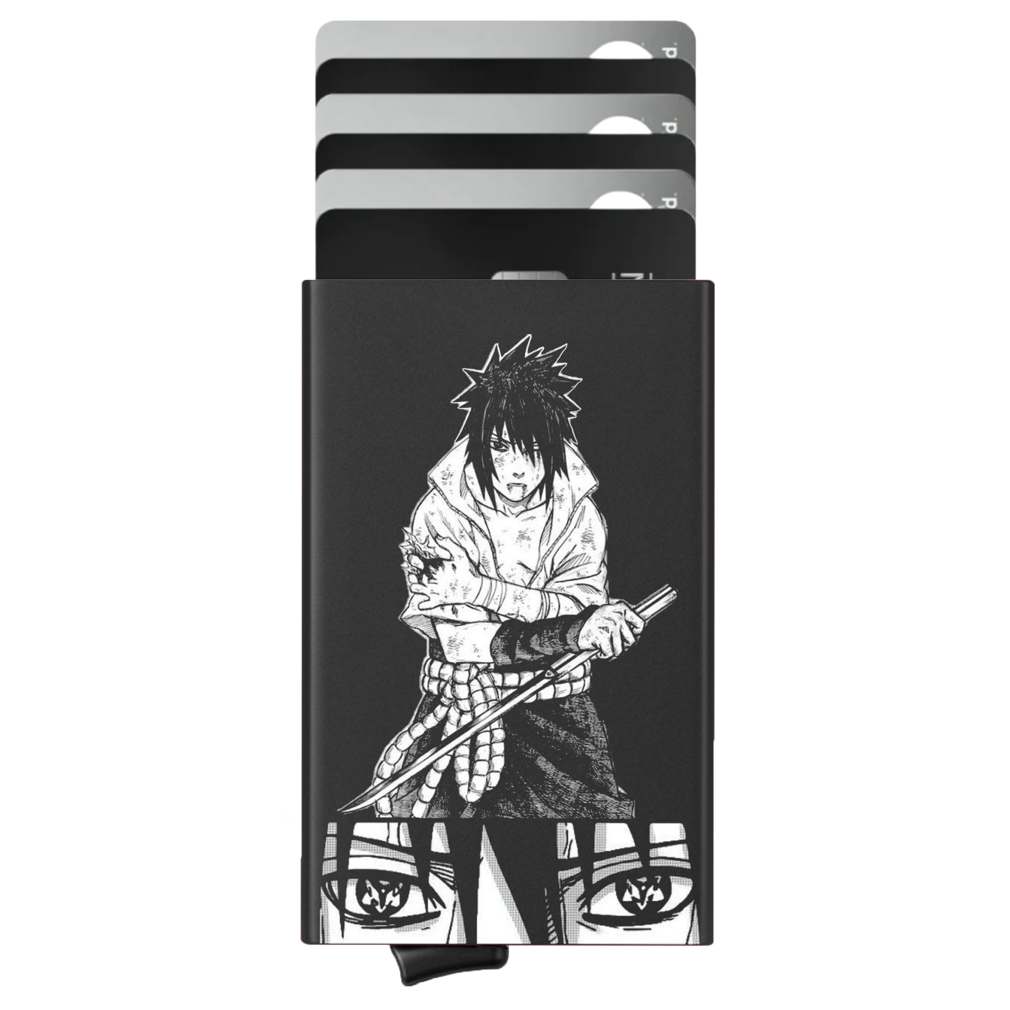 Porte-cartes personnalisé Sasuke