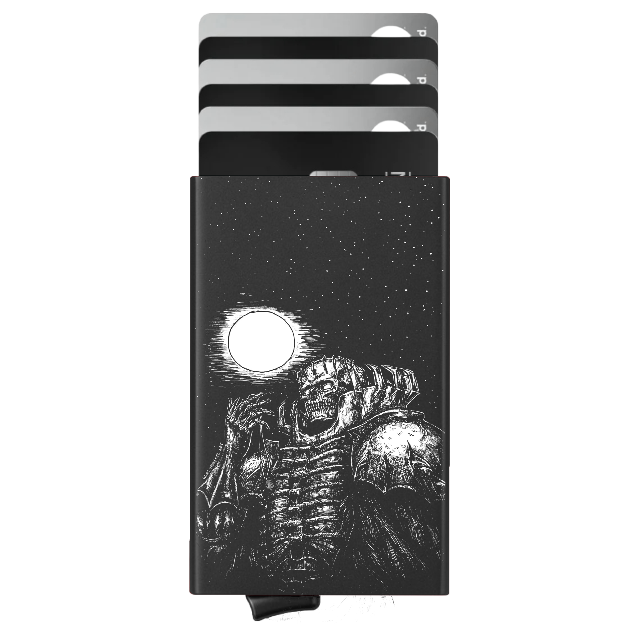 Porte-cartes personnalisé Skull Knight