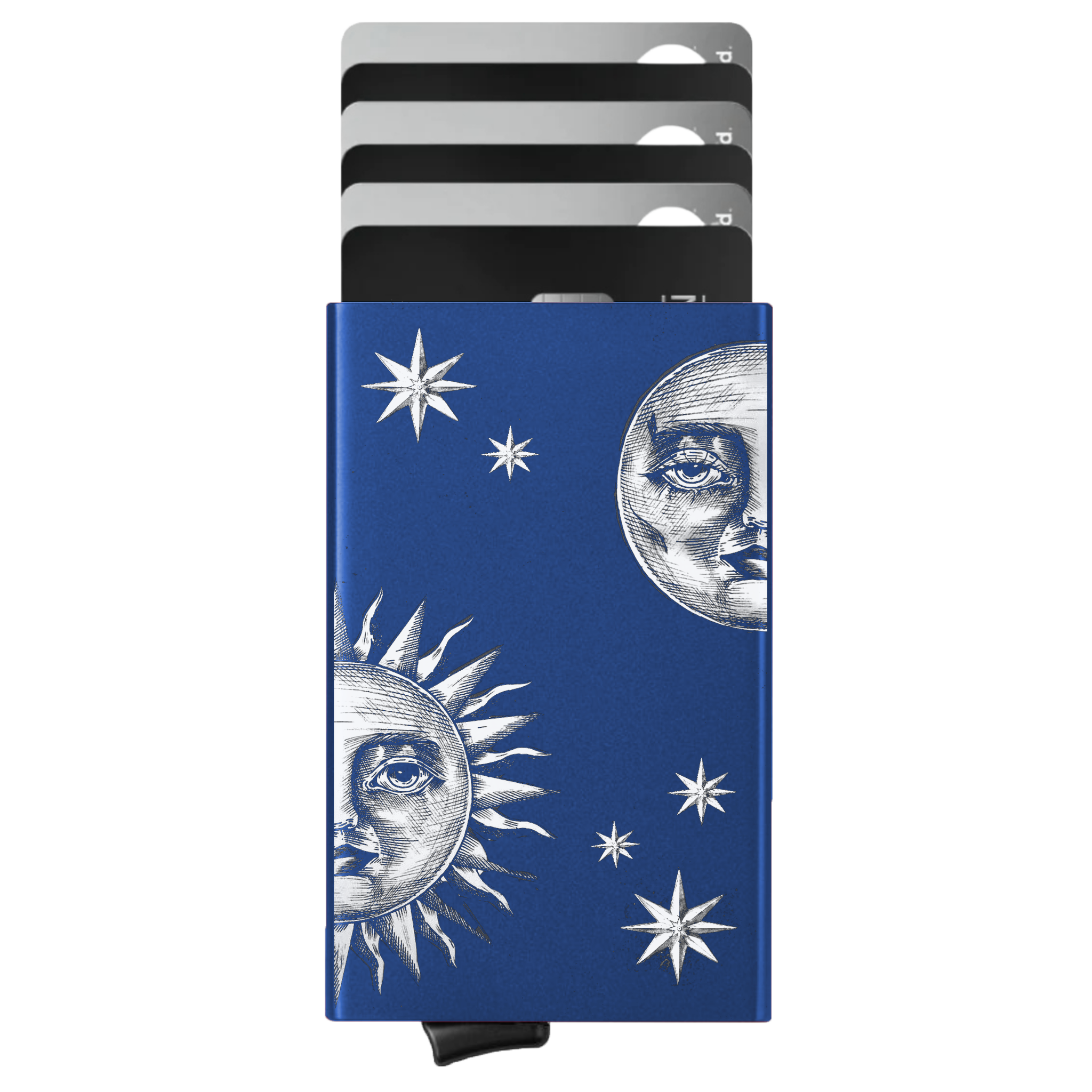 Porte-cartes personnalisé Soleil et Lune