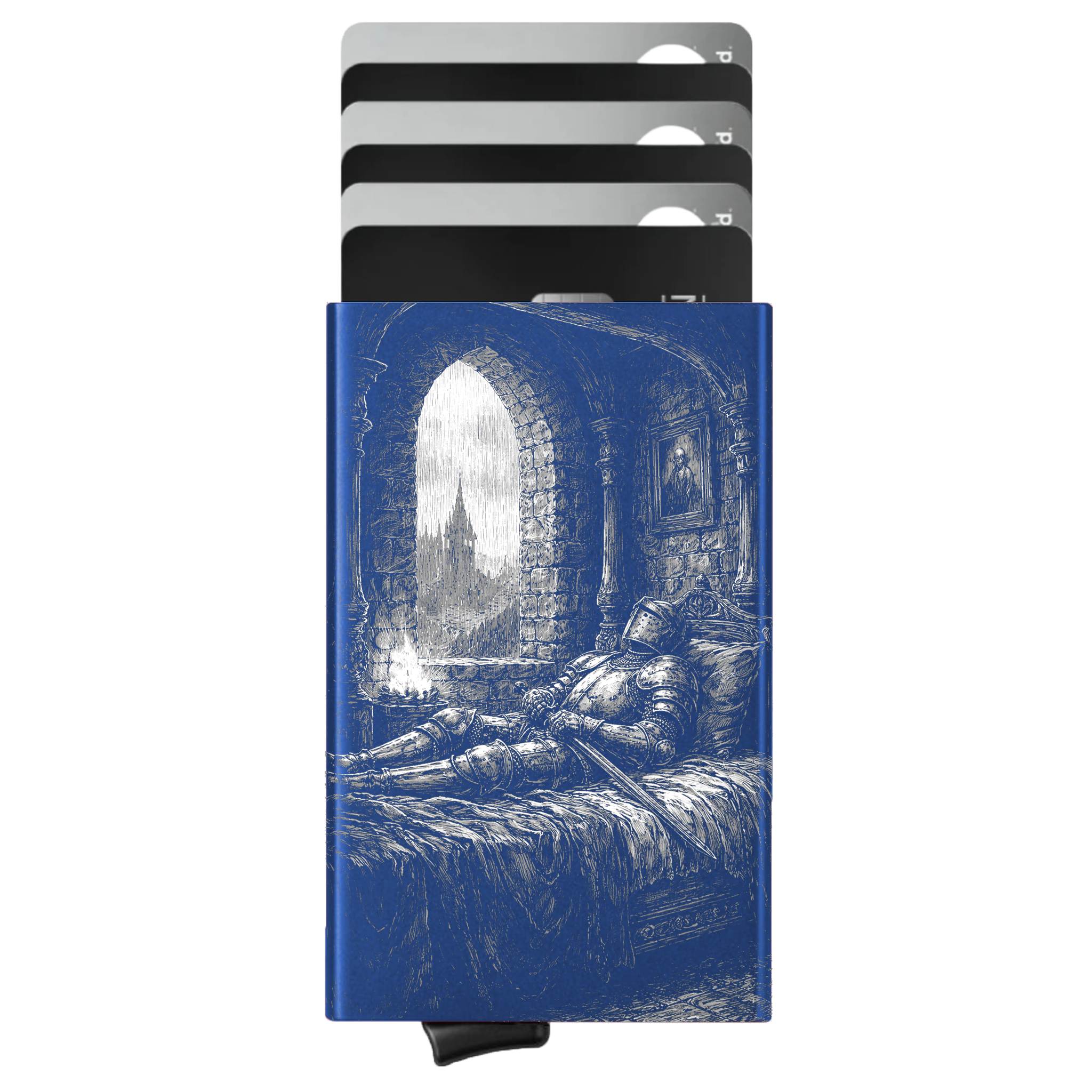 Porte-cartes personnalisé Sous la pluie du Royaume