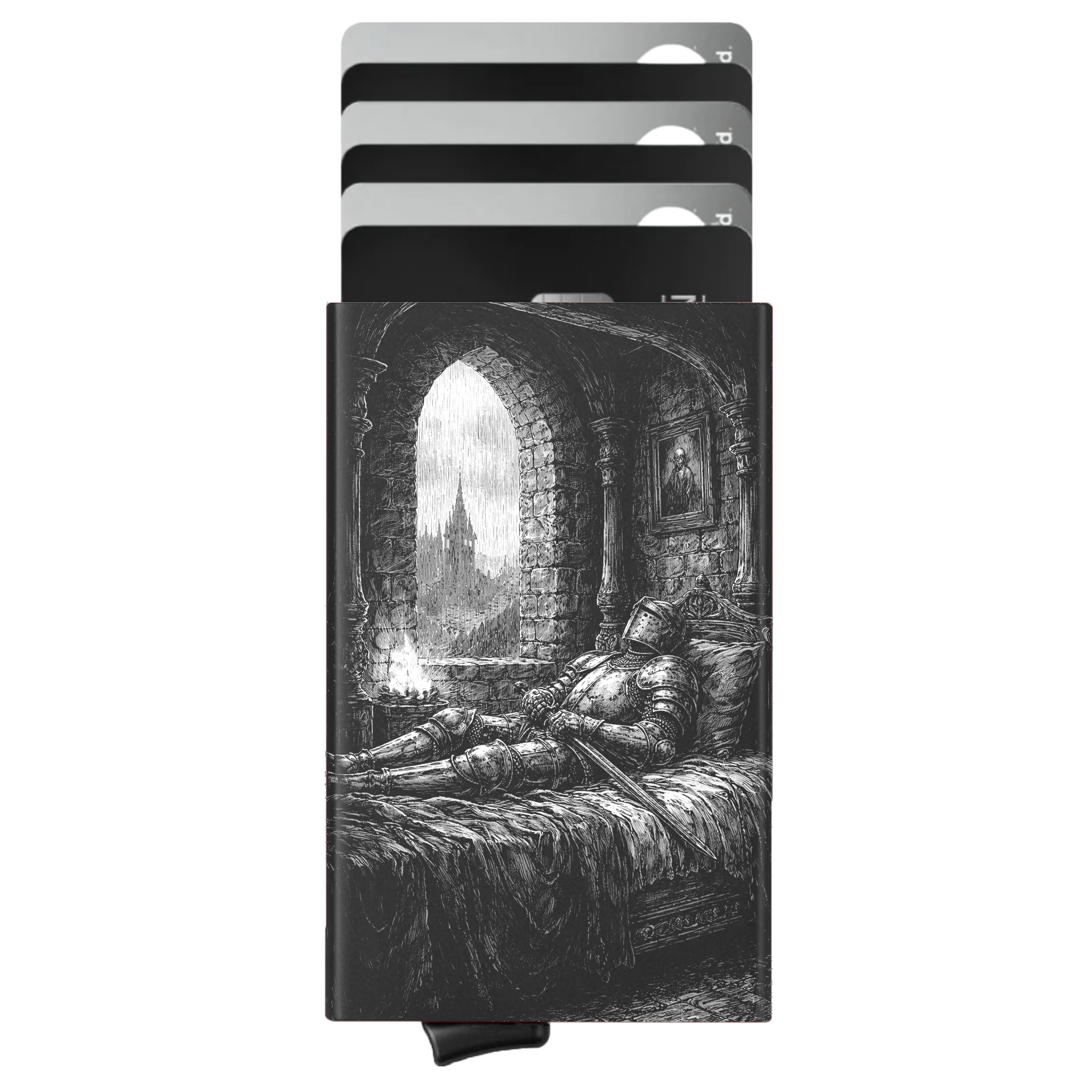 Porte-cartes personnalisé Sous la pluie du Royaume