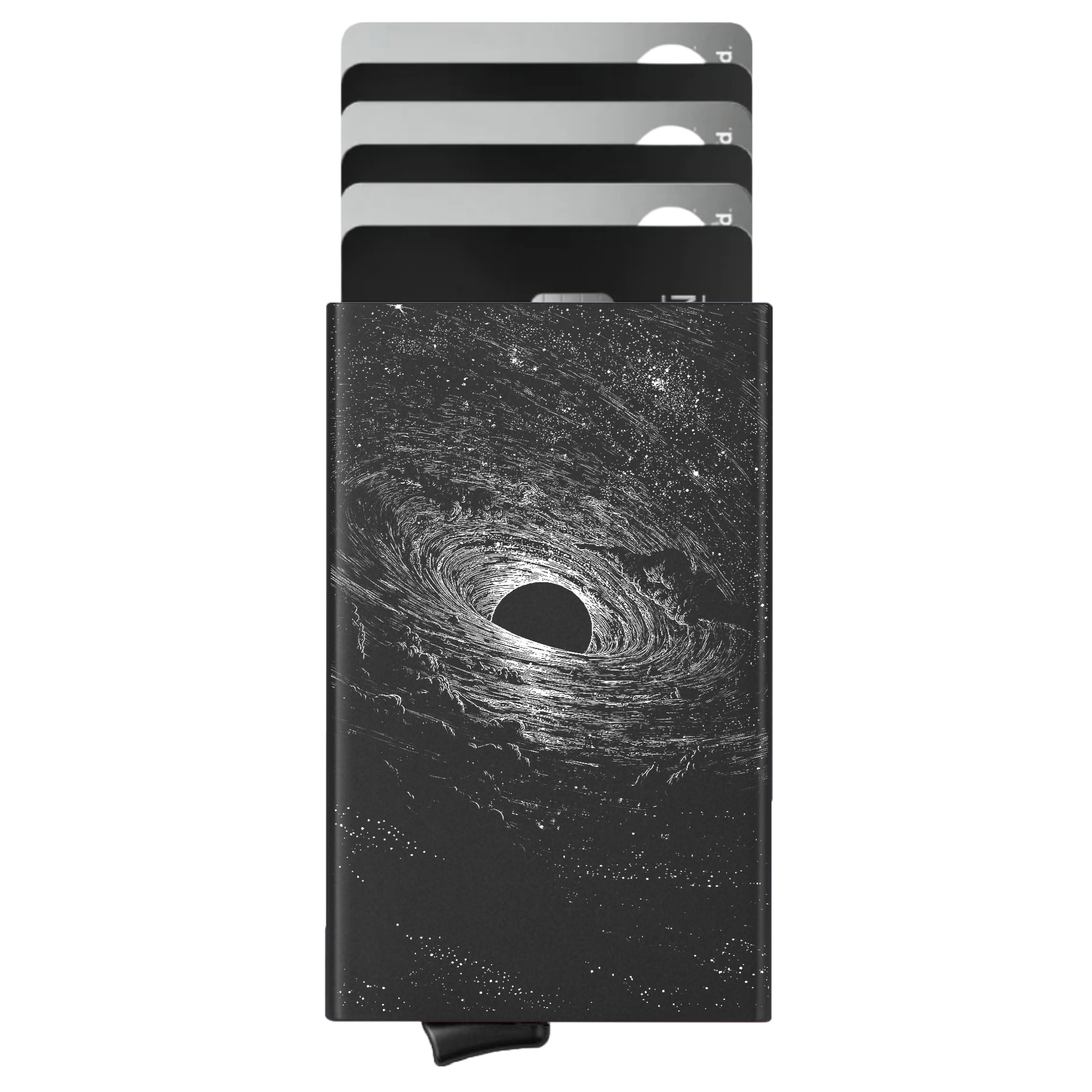 Porte-cartes personnalisé Trou Noir