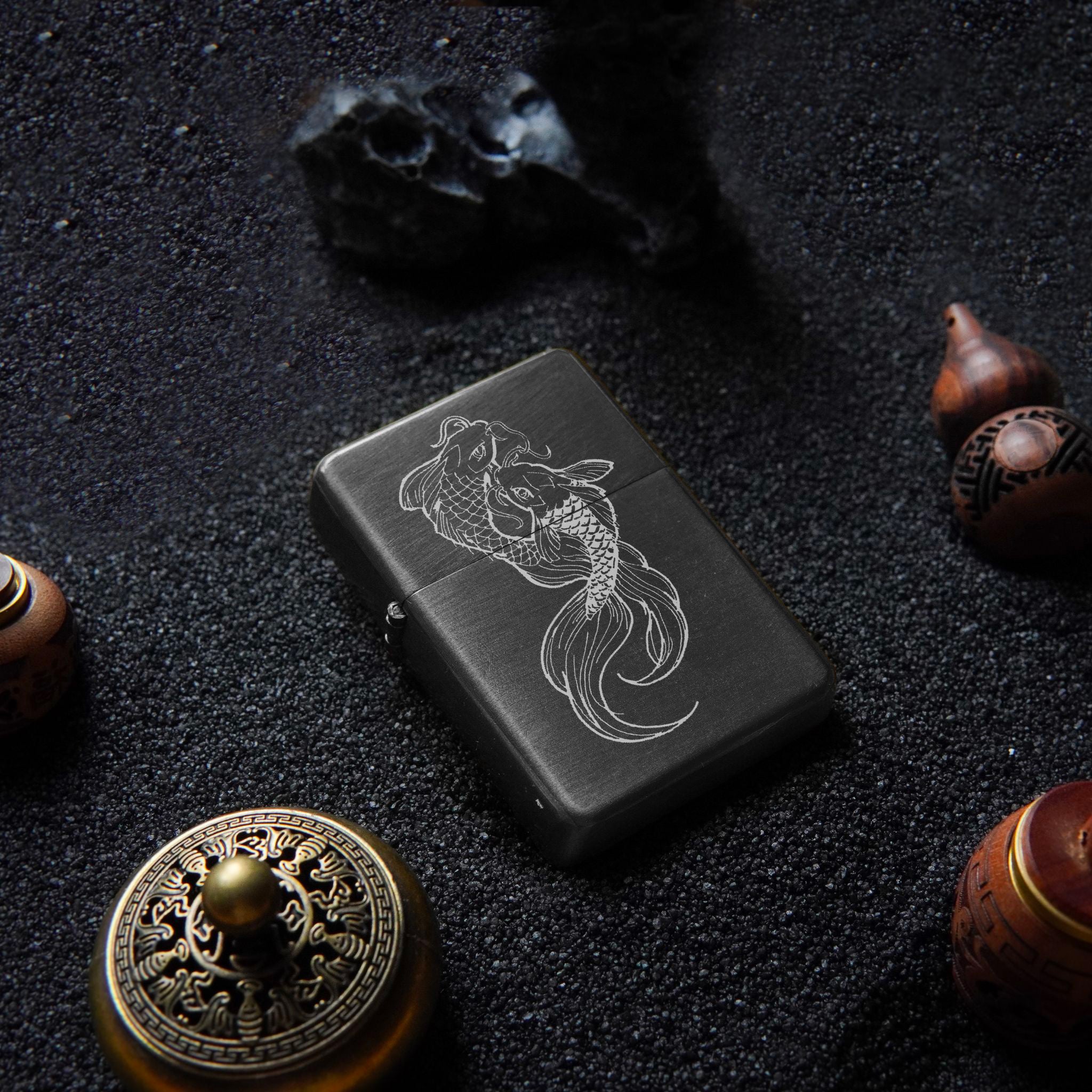 Briquet personnalisé Carpe koï