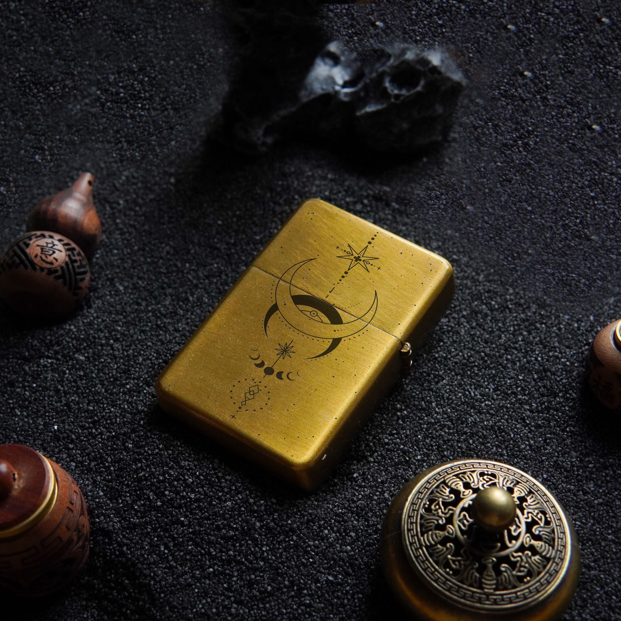 Briquet personnalisé Croissant de Lune - Briquet Witchy