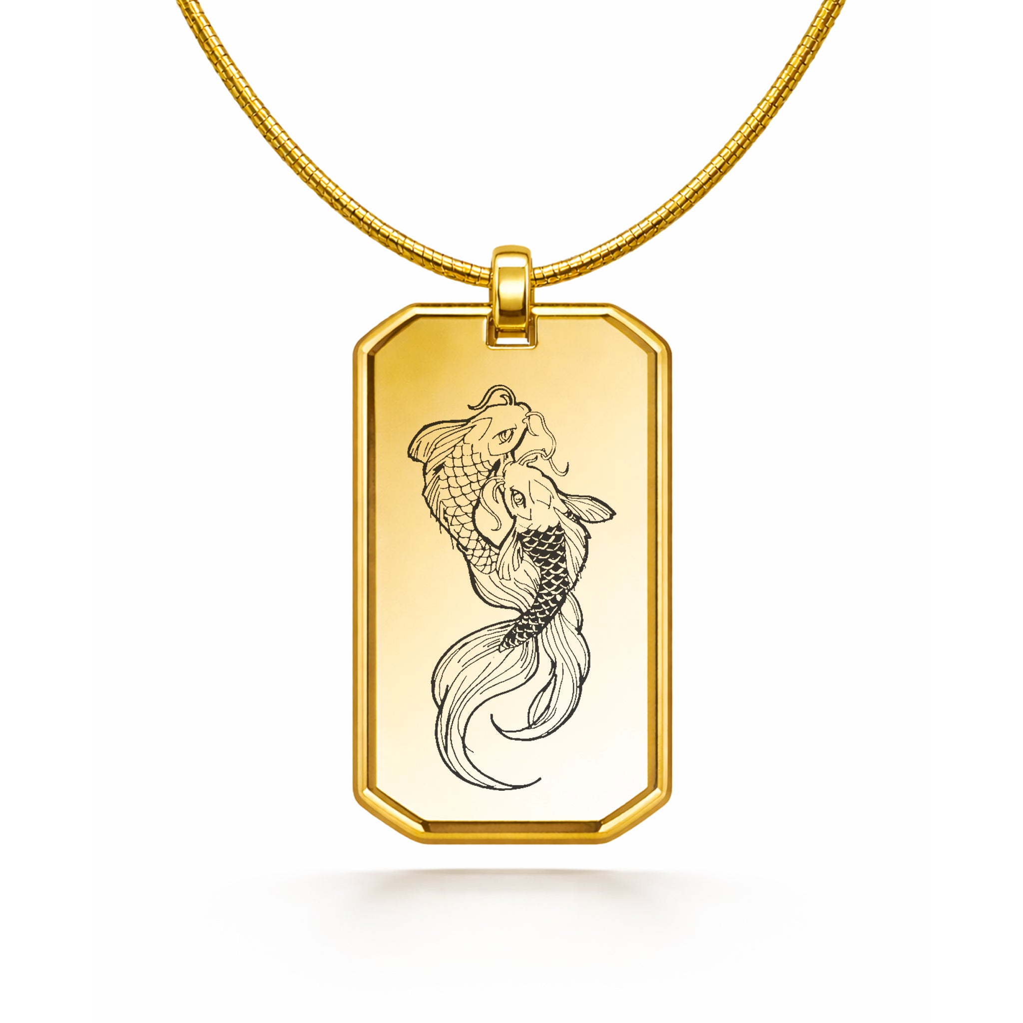 Collier avec pendentif Carpes Koï