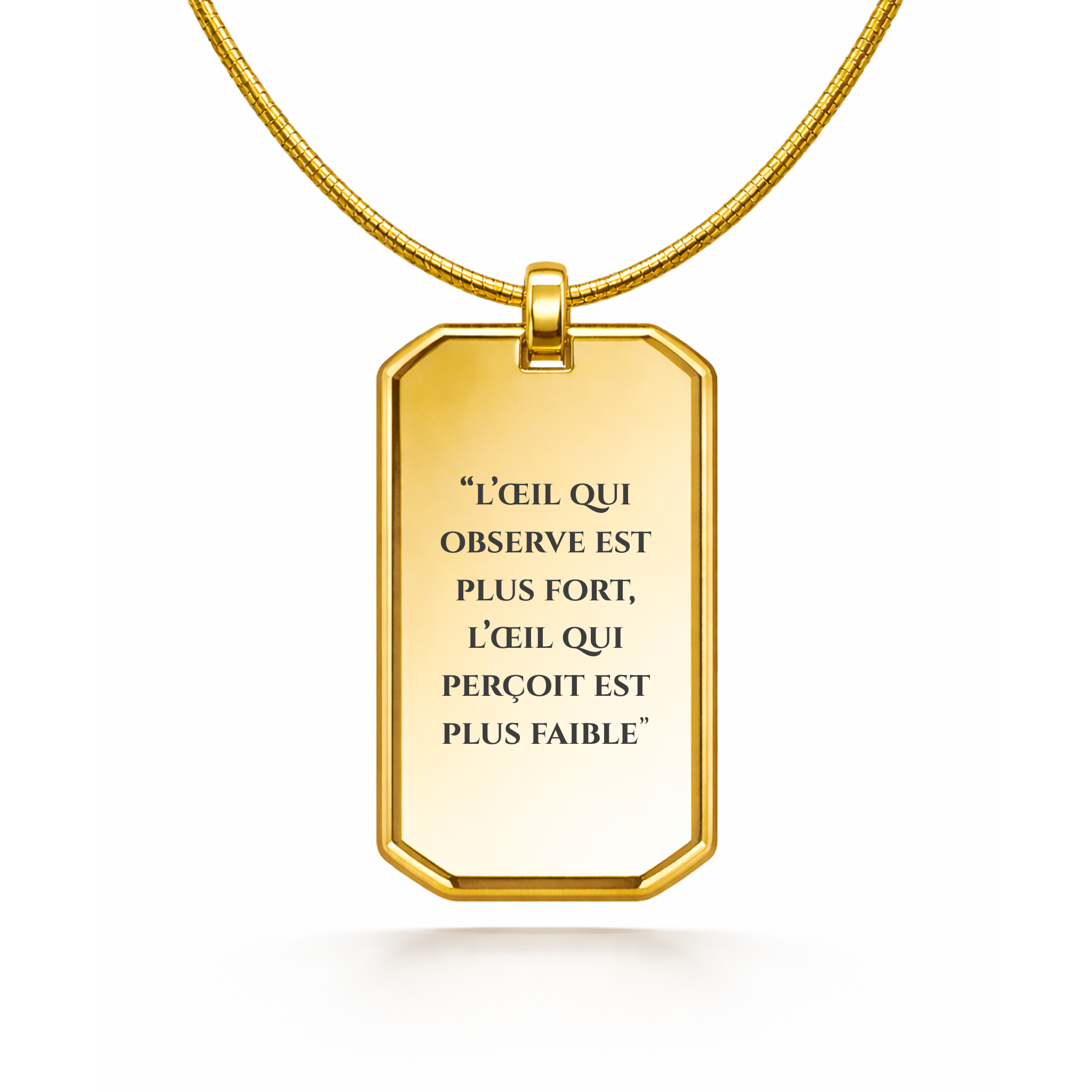 Collier avec pendentif Citation Musashi Miyamoto