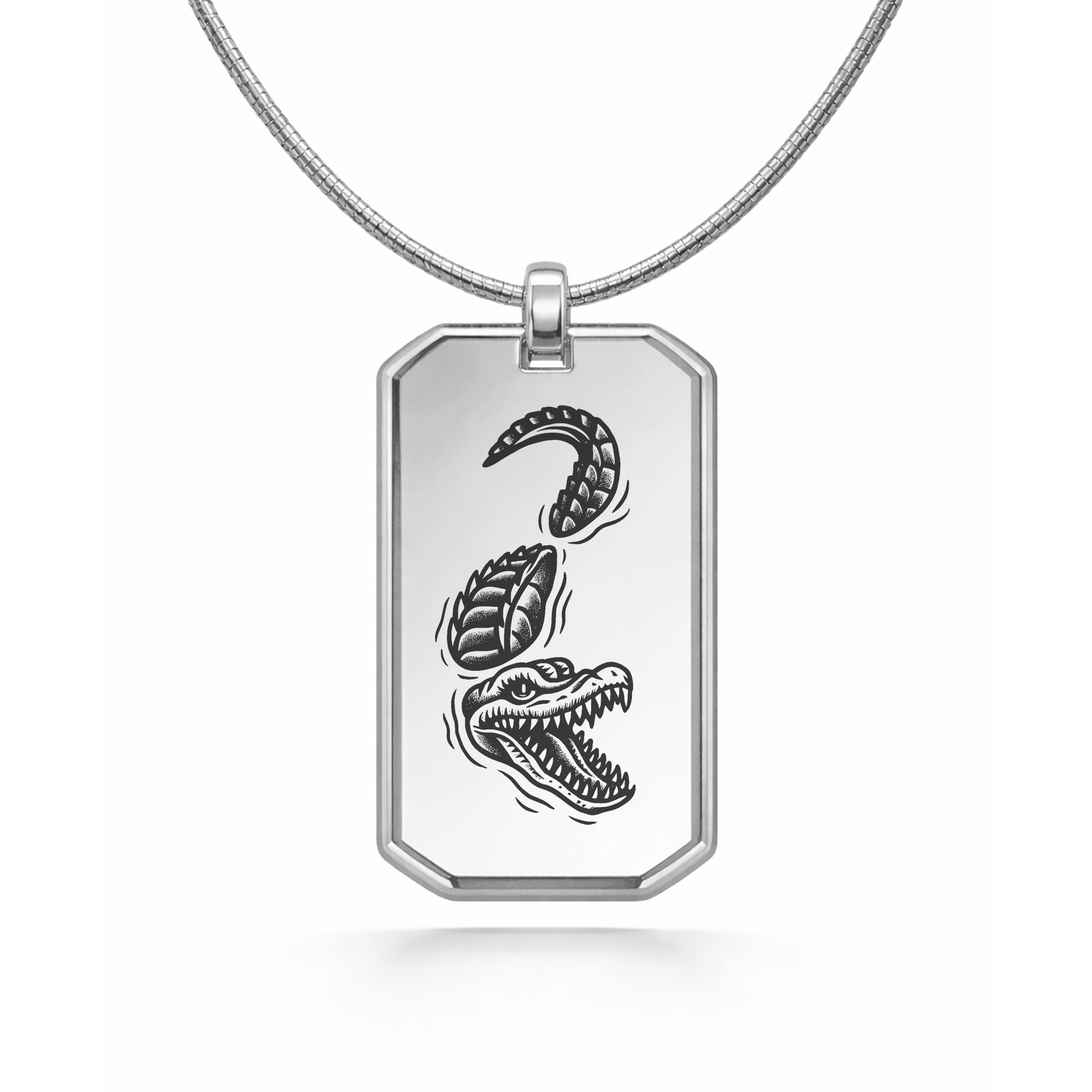 Collier avec pendentif Crocodile