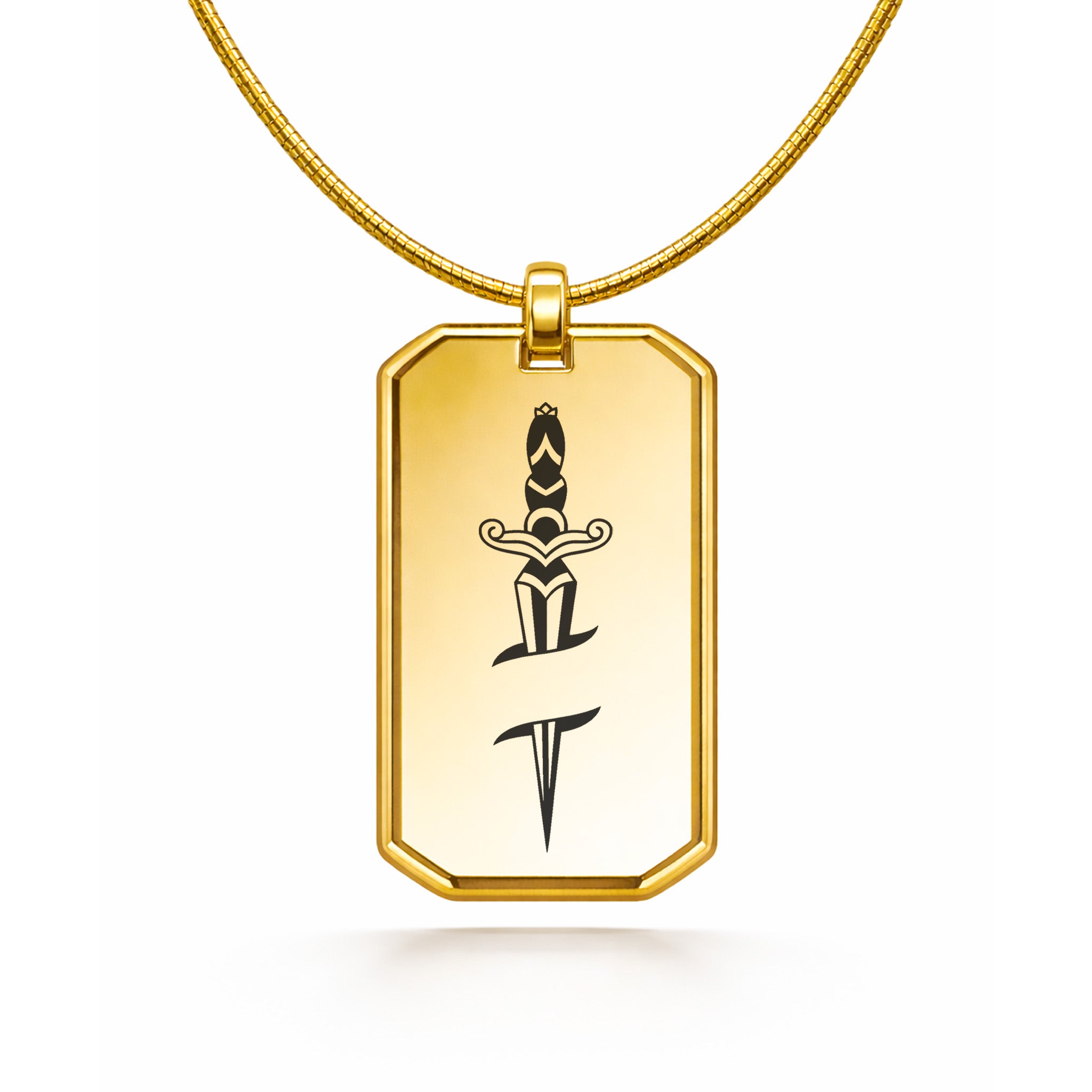 Collier avec pendentif Dague