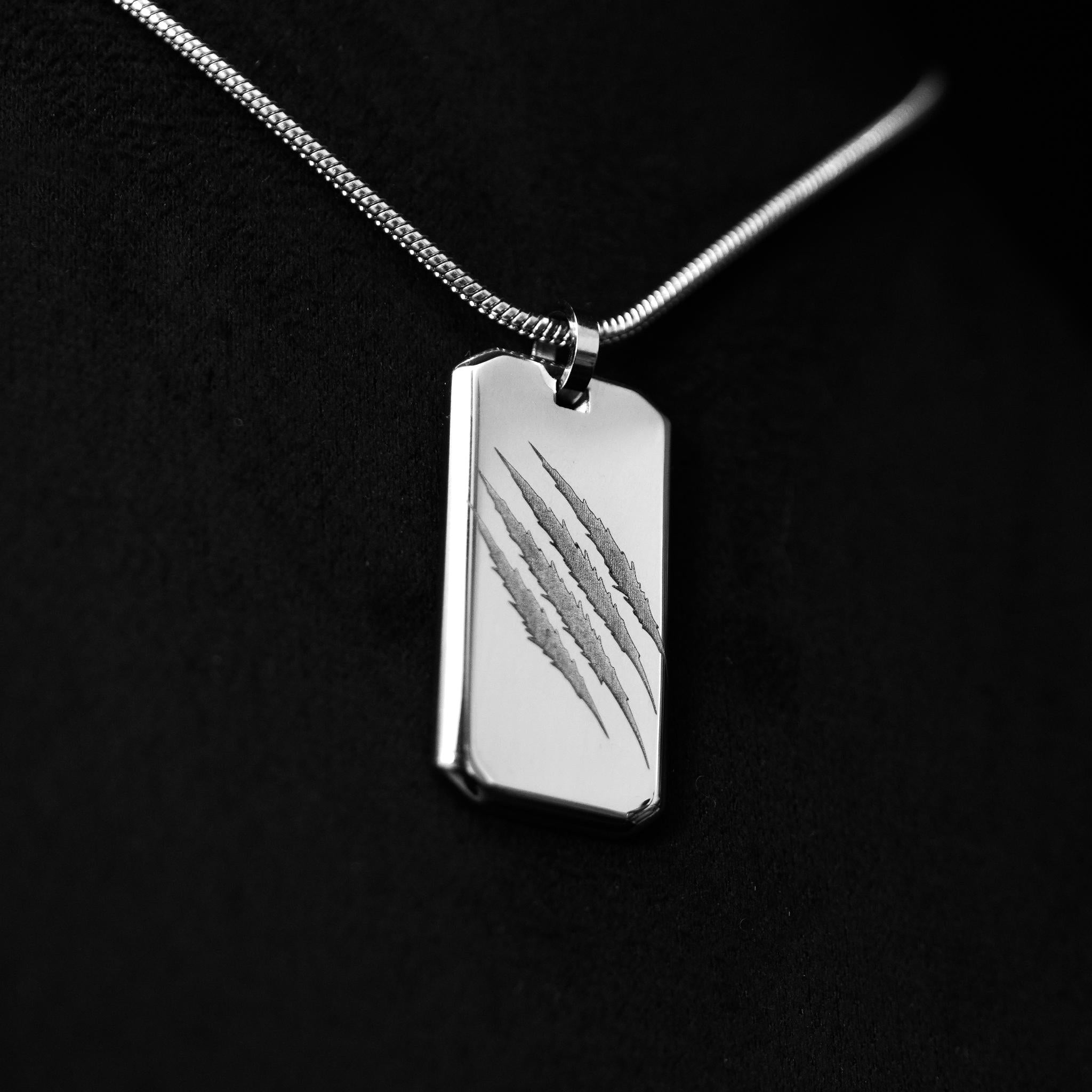 Collier avec pendentif Griffure de Tigre