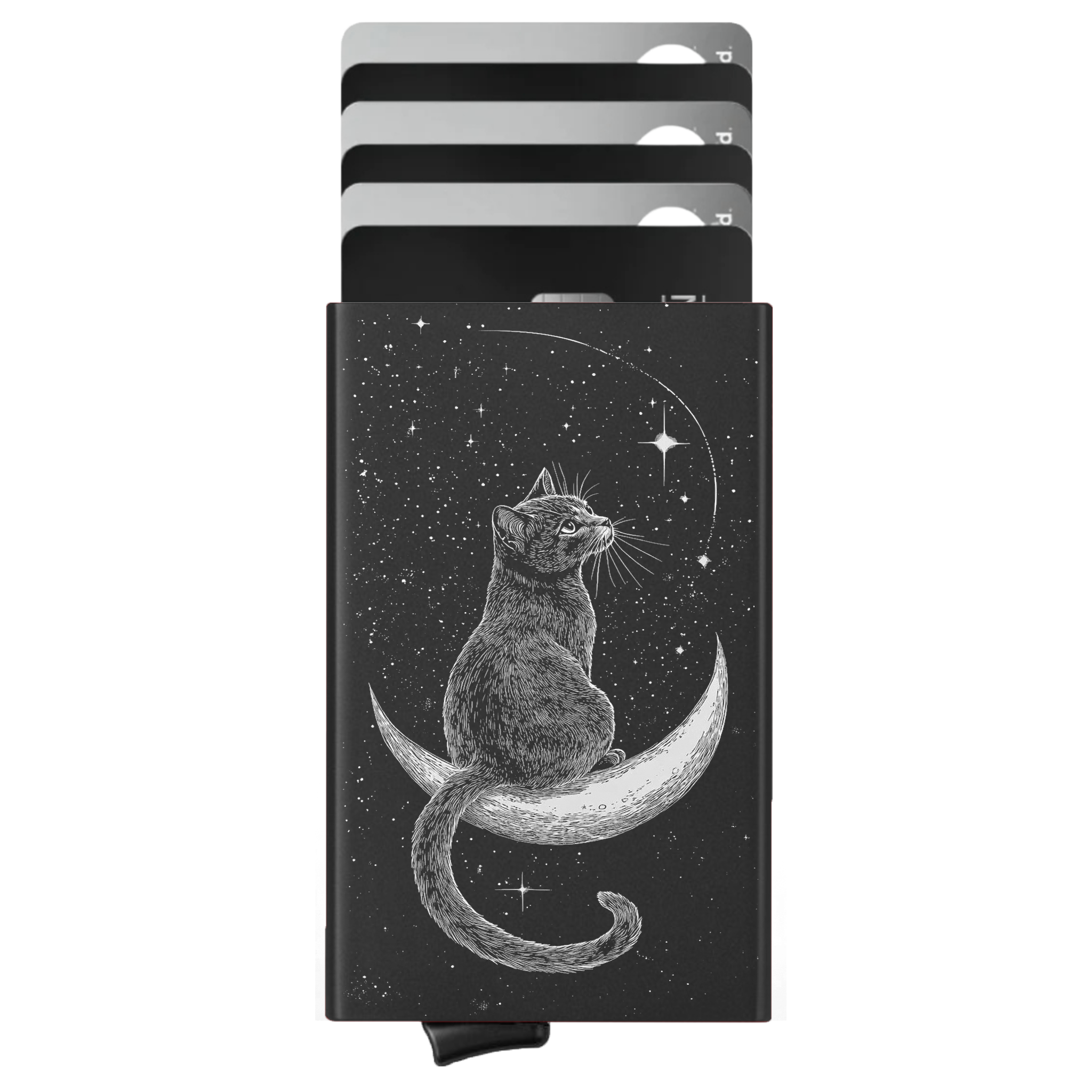 Porte-cartes personnalisé Chat Noir