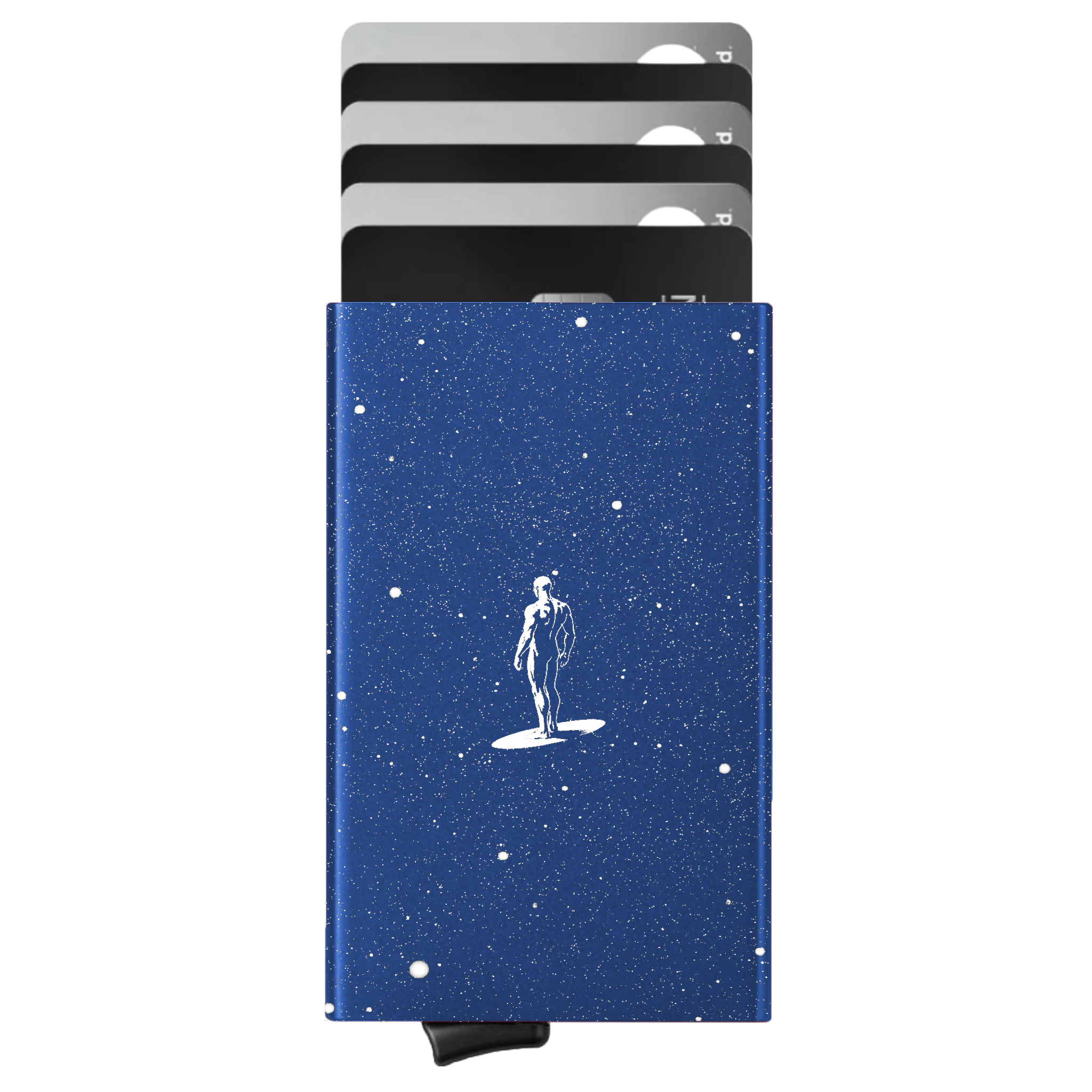 Porte-cartes personnalisé Surfer d'Argent