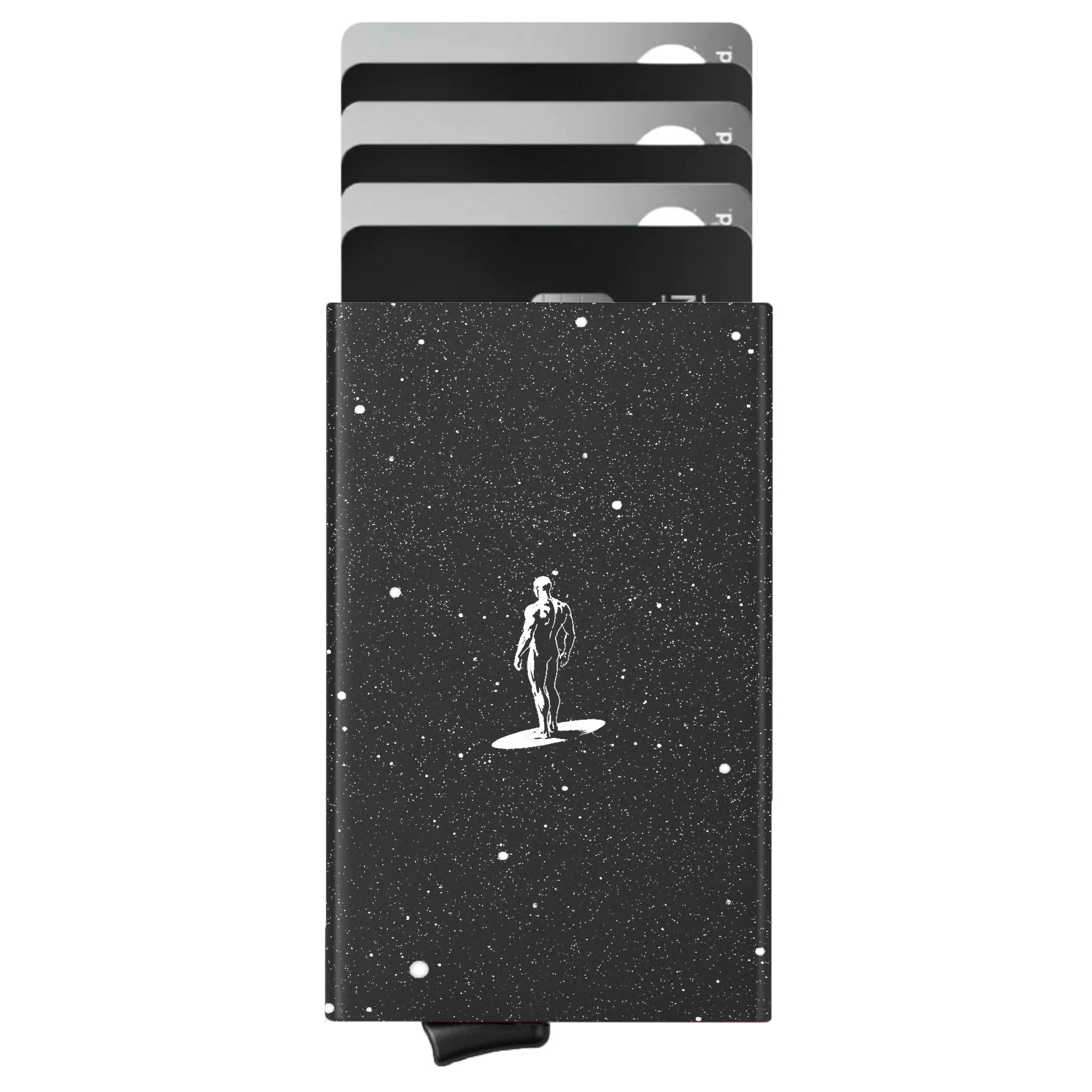 Porte-cartes personnalisé Surfer d'Argent