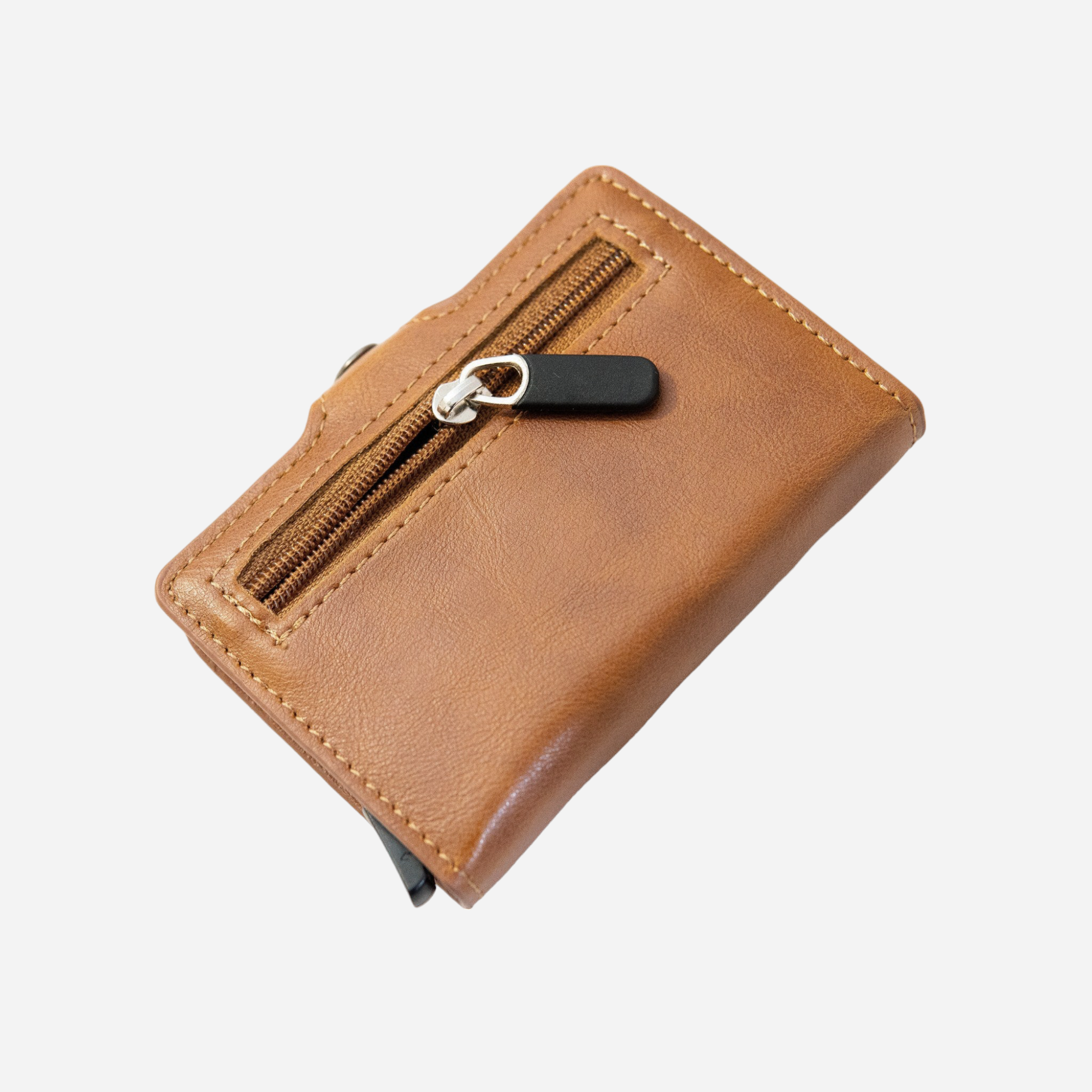 Portefeuille Personnalisé en cuir marron