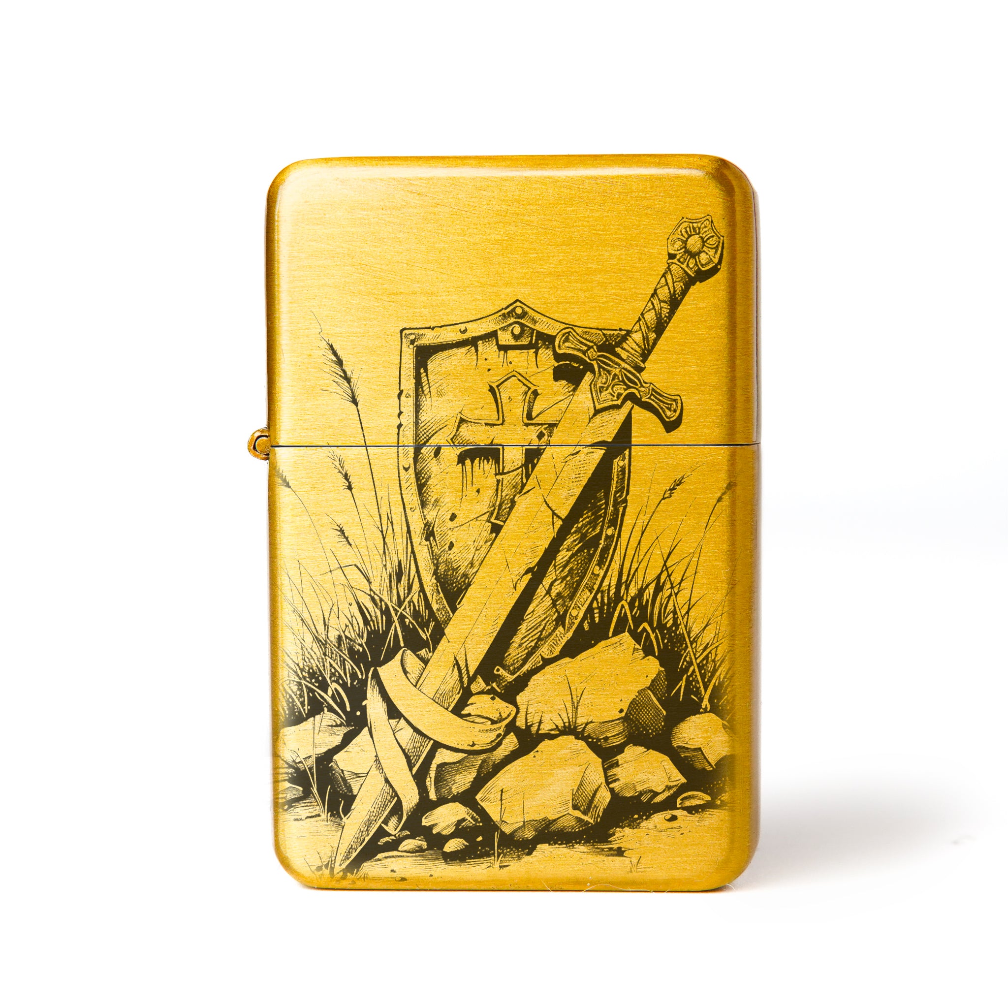 Briquet personnalisé Epée et bouclier - Briquet Dark Fantasy