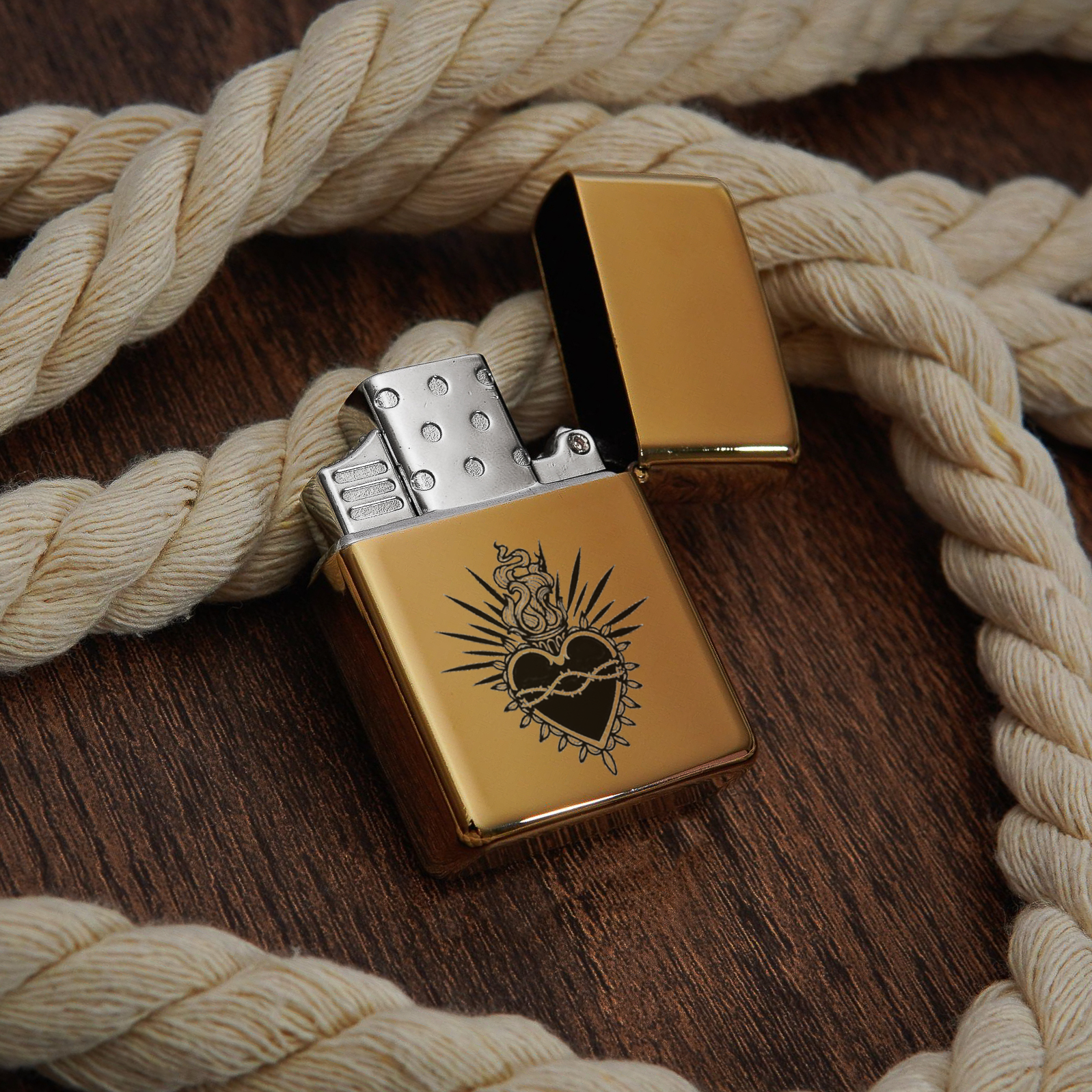 Briquet personnalisé Coeur Sacré