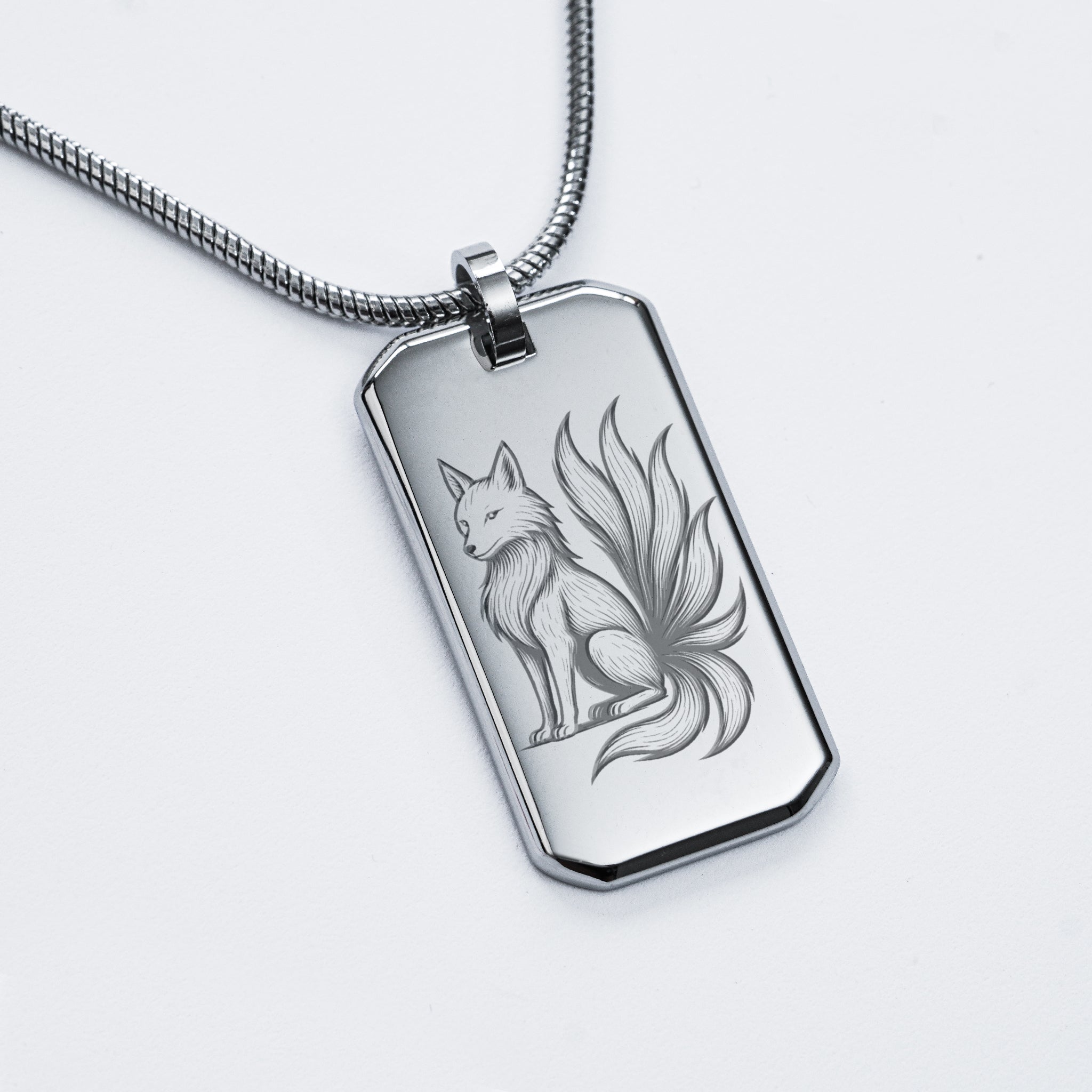 Collier avec pendentif Kitsune