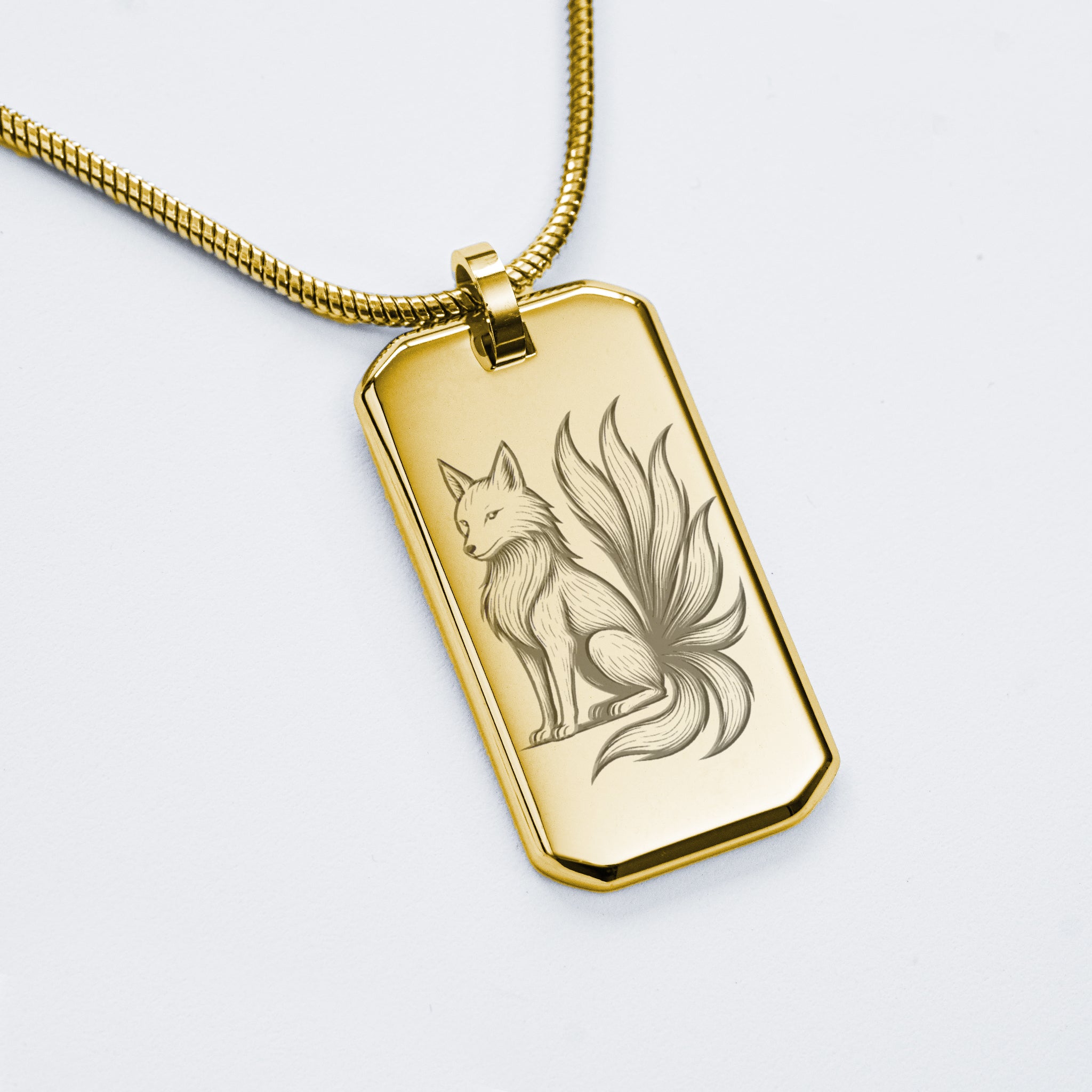 Collier avec pendentif Kitsune