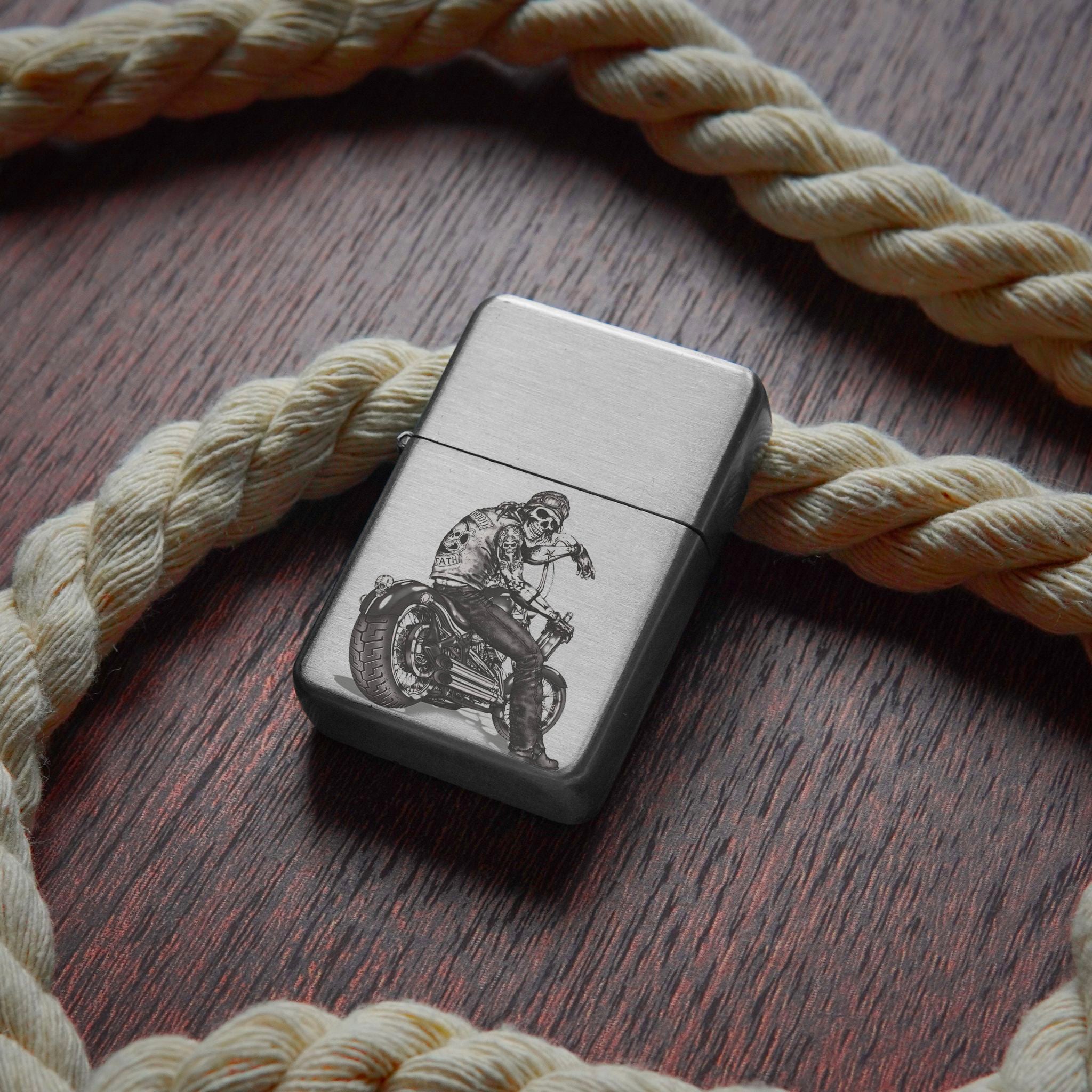 Briquet personnalisé Skull Biker