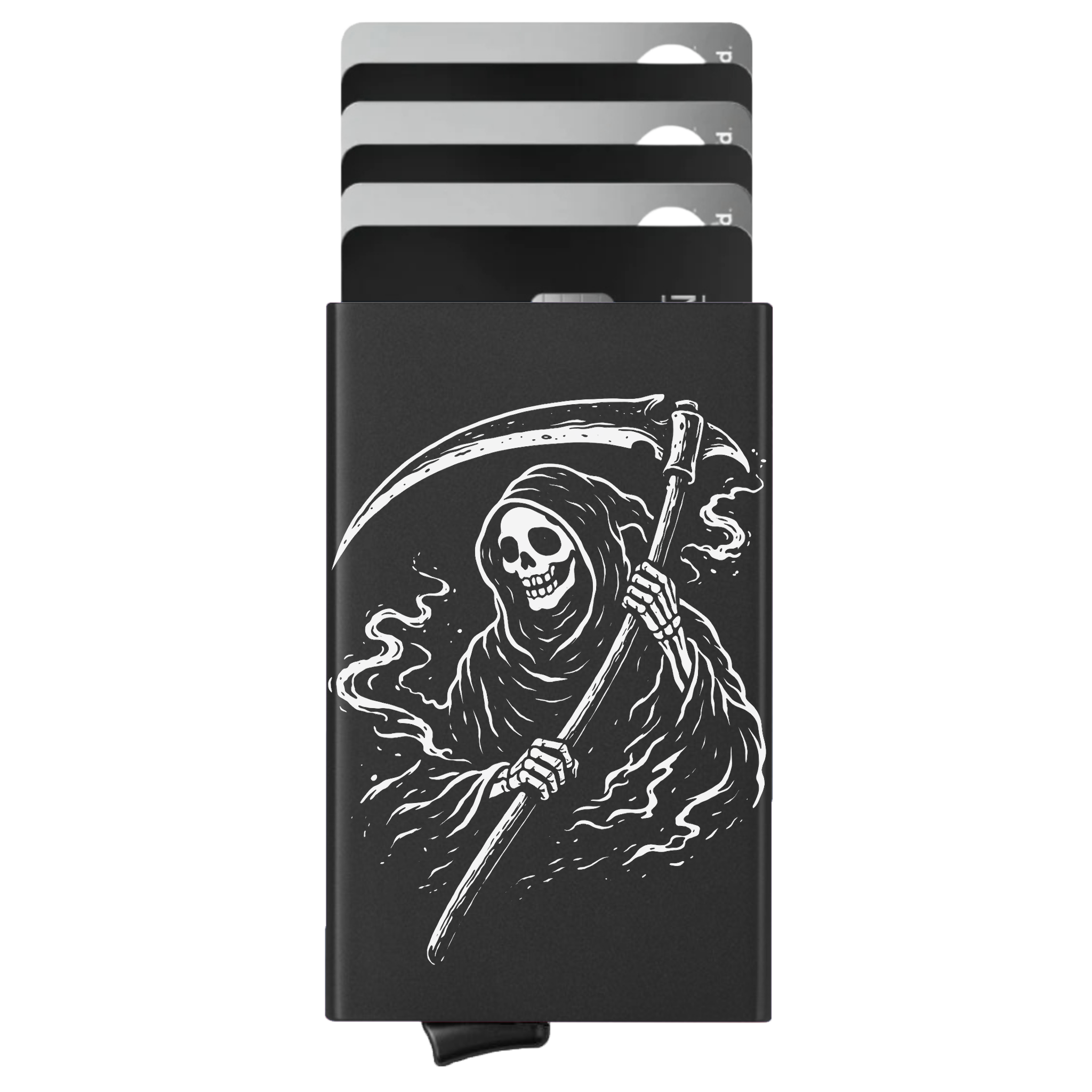 Porte-cartes personnalisé La Faucheuse